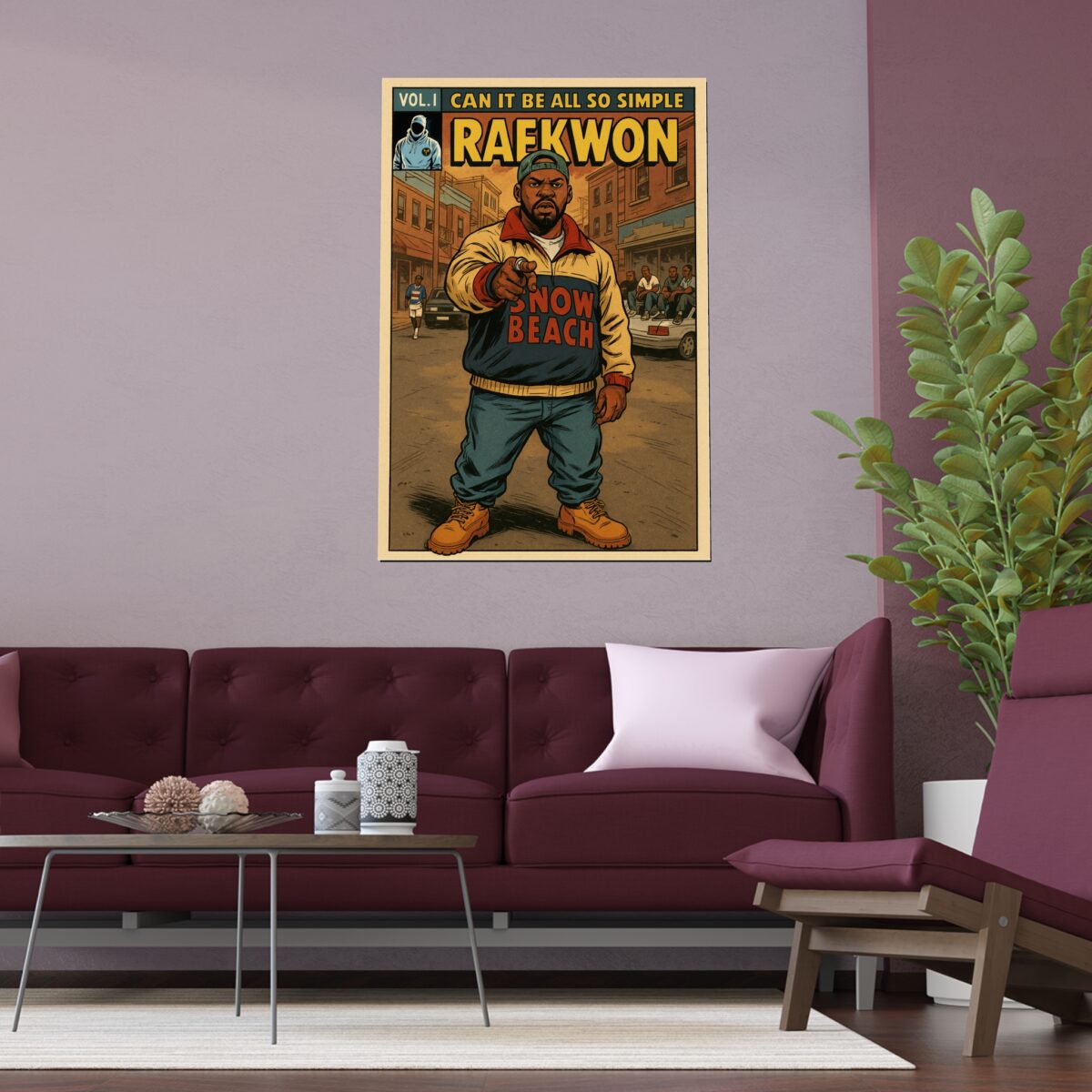 Raekwon poster living room